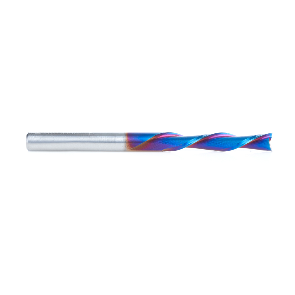 Amana 46503-K Solid Carbide Spektra, Extreme Tool Life Coated Spiral Plunge 1/4 Dia x 1-3/8 x 1/4 Inch Shank Down-Cut