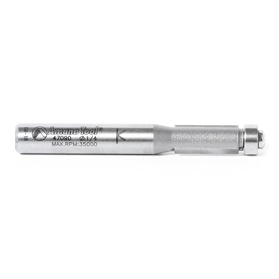 Amana 47090 Carbide Tipped Flush Trim 1/4 Dia x 1/2 x 1/4 Inch Shank