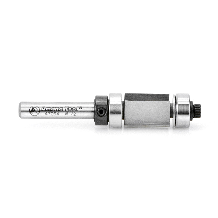 Amana 47094 Carbide Tipped Down-Shear Multi Trimmer 1/2 Dia x 5/8 x 1/4 Inch Shank with Ball Bearings