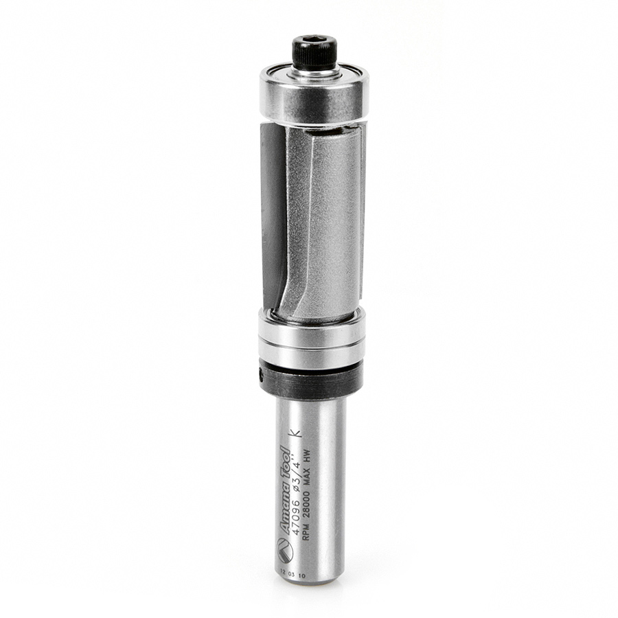 Amana 47096 Carbide Tipped Down-Shear Multi Trimmer 3/4 Dia x 1-1/48 x 1/2 Inch Shank with Ball Bearings