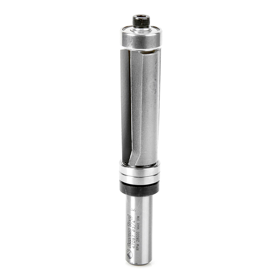 Amana 47097 Carbide Tipped Down-Shear Multi Trimmer 3/4 Dia x 2 Inch x 1/2 Shank with Ball Bearings