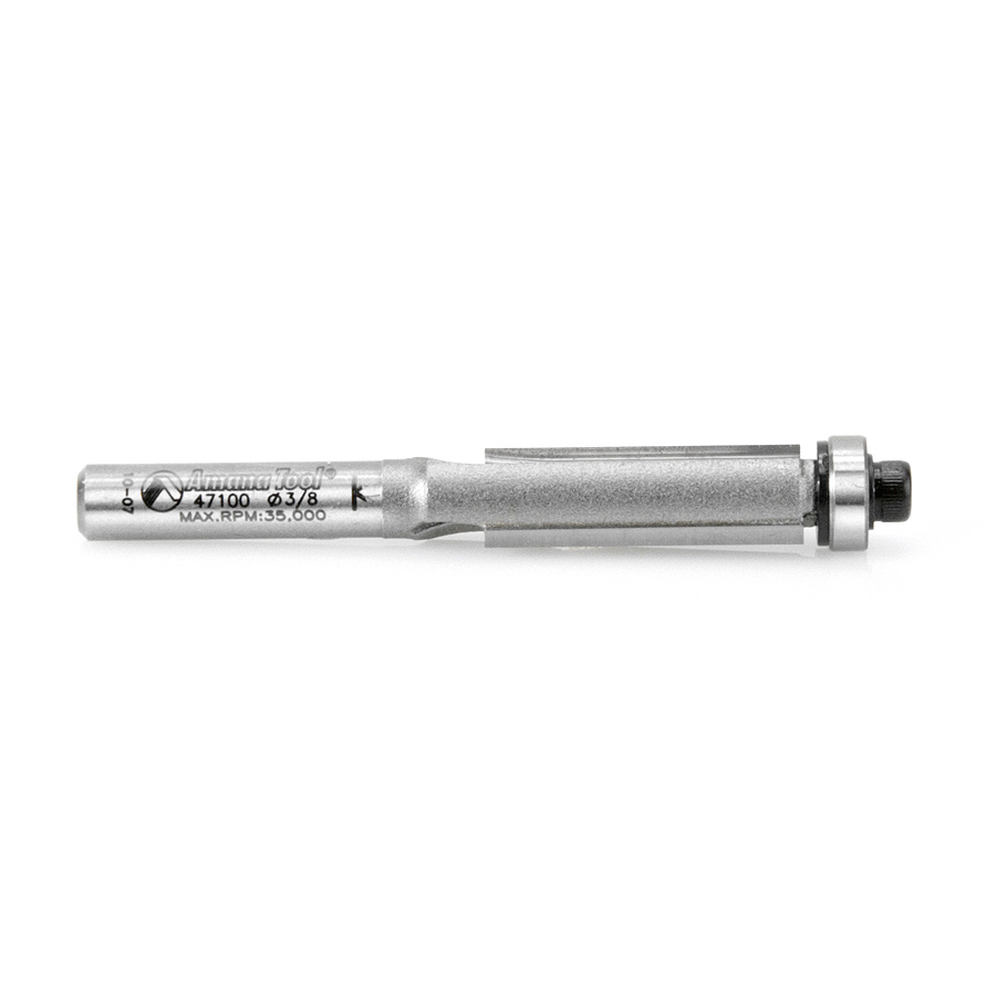 Amana 47100 Carbide Tipped Flush Trim 3/8 Dia x 1 Inch x 1/4 Shank