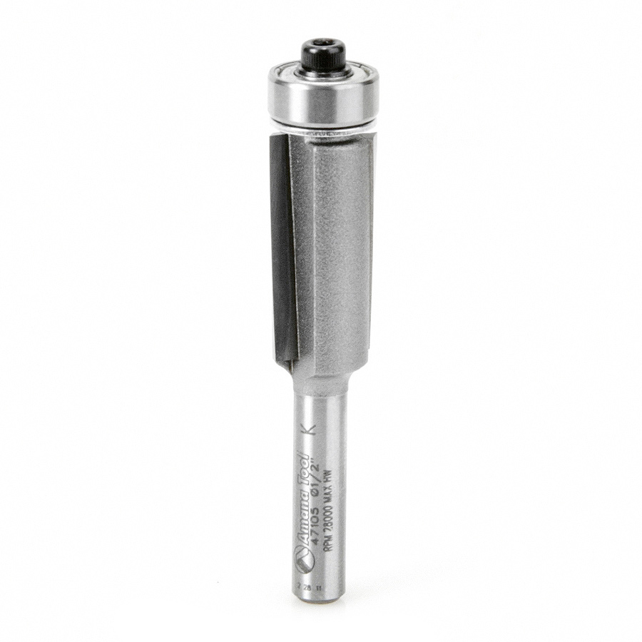 Amana 47105 Carbide Tipped Dynabit Laminate Flush Trim 1/2 Dia x 1 Inch x 1/4 Shank