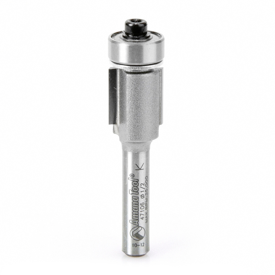 Amana 47106 Carbide Tipped Flush Trim 1/2 Dia x 1/2 x 1/4 Inch Shank