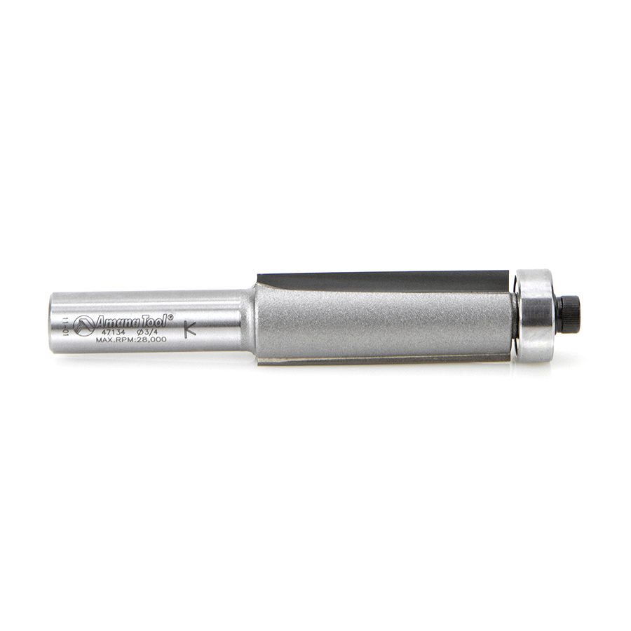 Amana 47134 Carbide Tipped Up-Shear SuperTrim, Flush 3/4 Dia x 2 Inch x 1/2 Shank
