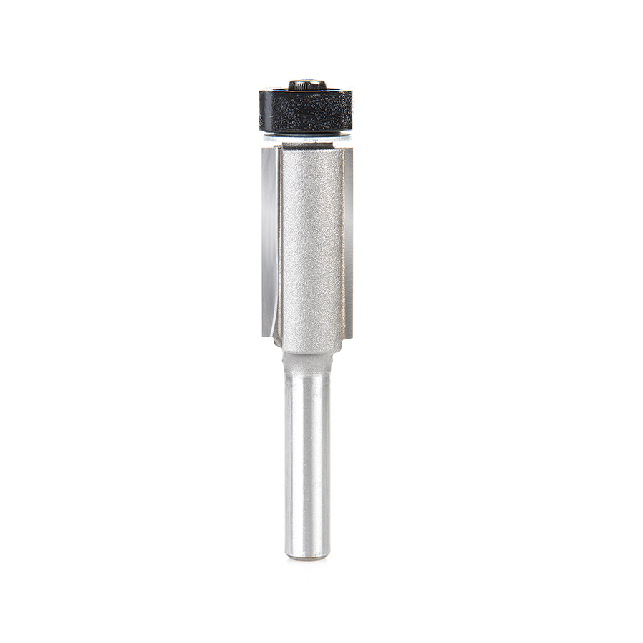 Amana 47145 Carbide Tipped Laminate Trimmer with Euro, Square Bearing 1/2 Dia x 1 x 1/4 Inch Shank Router Bit