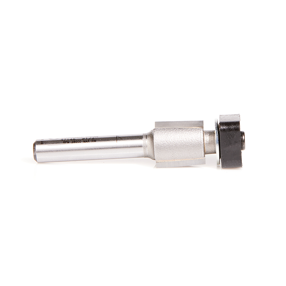 Amana 47146 Carbide Tipped Laminate Trimmer with Euro, Square Bearing 1/2 Dia x 1/2 x 1/4 Inch Shank Router Bit