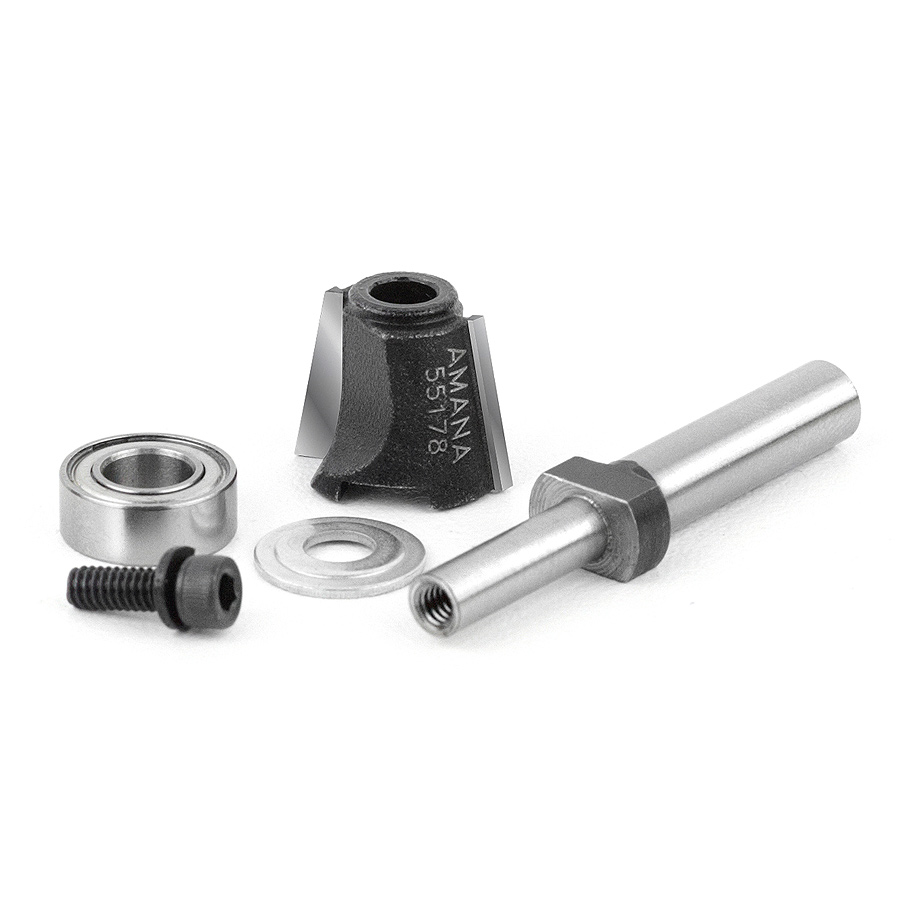 Amana 47178 Carbide Tipped 10 Degree Bevel Cutter Assembly (Replaces Ocemco #TA-151)