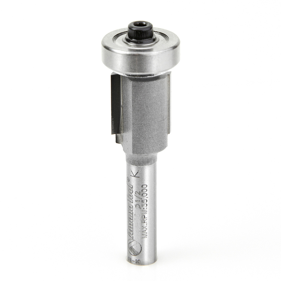 Amana 47192 Carbide Tipped Overhang Trim 1/16 Overhang x 1/2 Dia x 1/2 x 1/4 Inch Shank