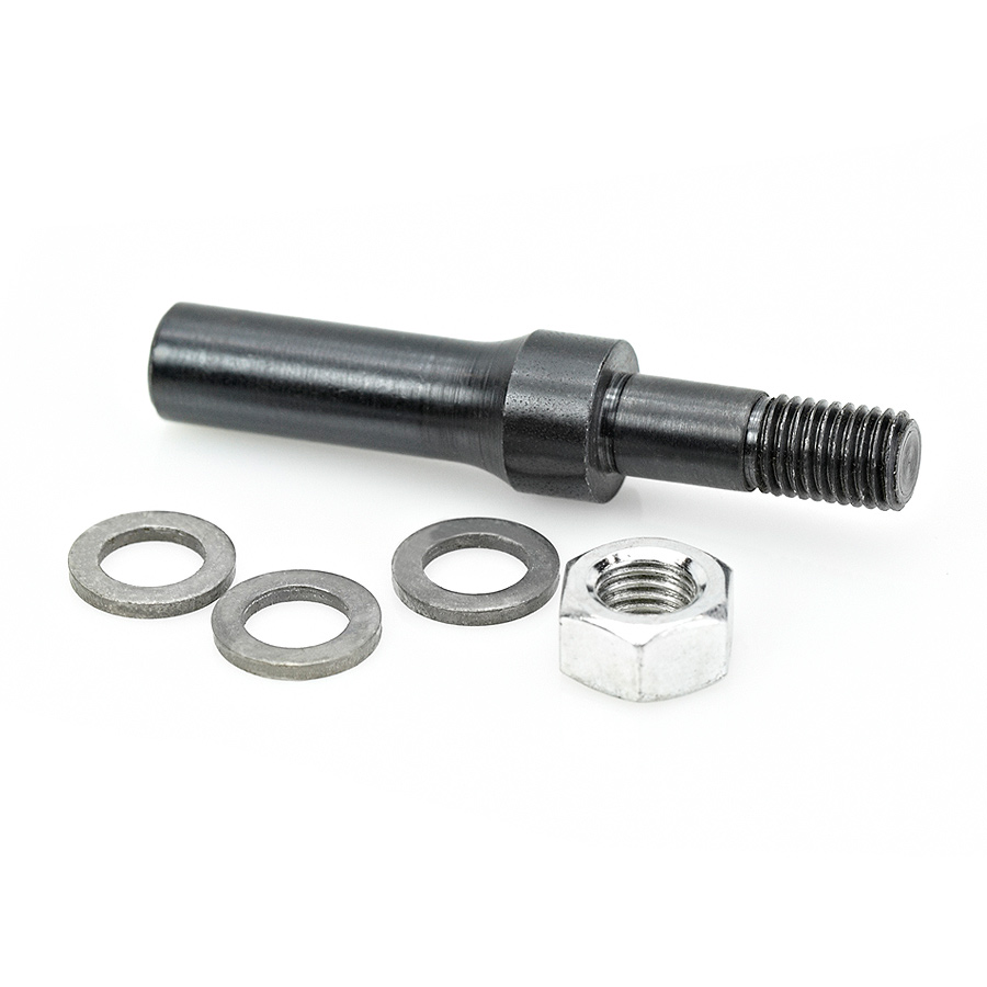 Amana 47602 Router Arbor with Hex Nuts and Washers 5/16-24 NF Dia x 7/8 Height x 3/8 Shank