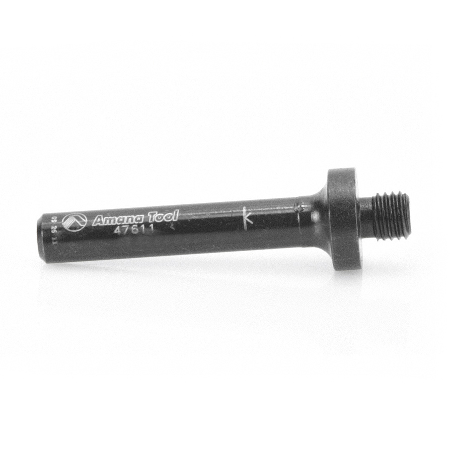 Amana 47611 Threaded Arbor for Screw Type Mortising Cutters 1/4-28 NF Dia x 1/4 Height x 1/4 Inch Shank