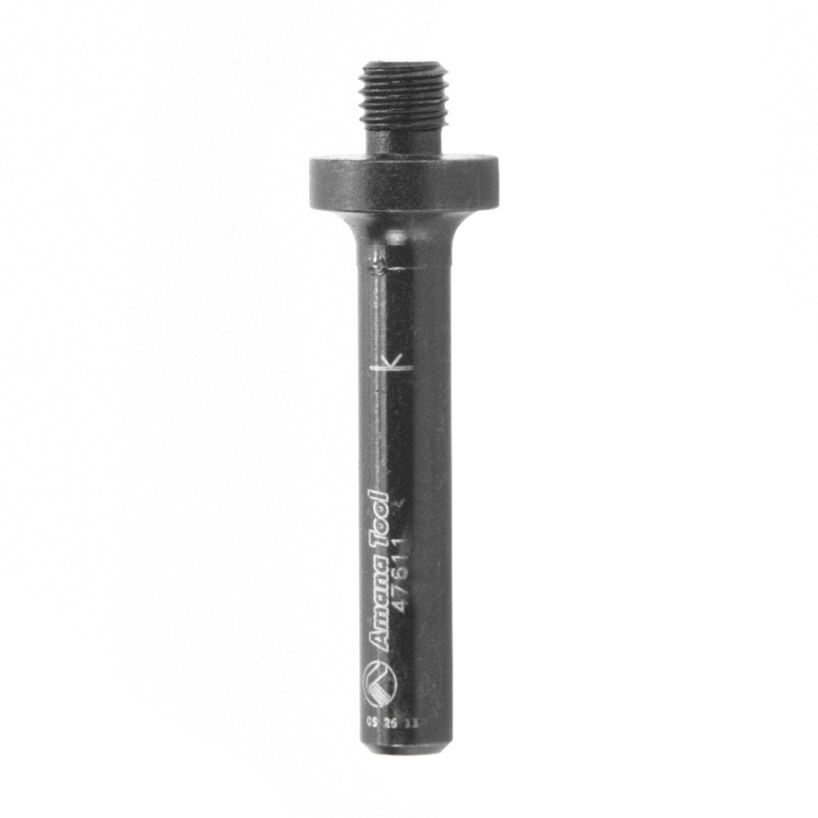Amana 47611 Threaded Arbor for Screw Type Mortising Cutters 1/4-28 NF Dia x 1/4 Height x 1/4 Inch Shank