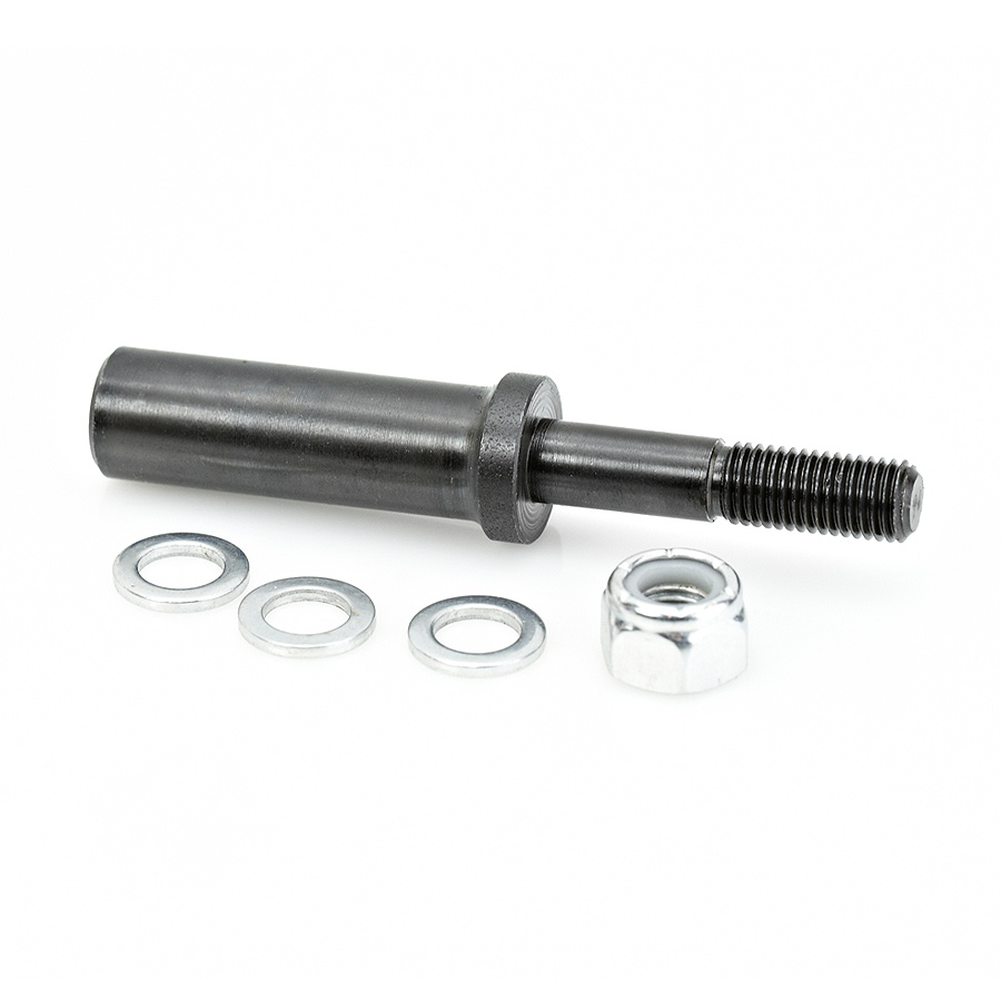 Amana 47612 Router Arbor with Hex Nuts and Washers 5/16-24 NF Dia x 1-3/8 Height x 1/2 Inch Shank