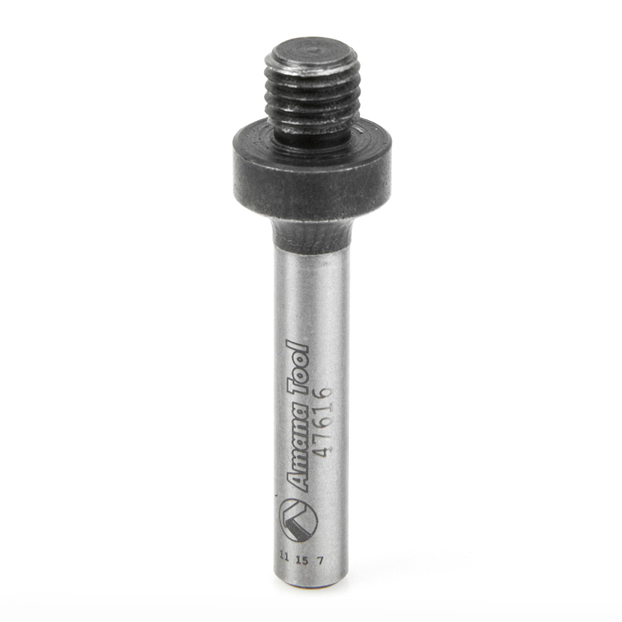 Amana 47616 Threaded Arbors for Screw Type Mortising Cutters 5/16-24 NF Dia x 1/4 Height x 1/4 Inch Shank