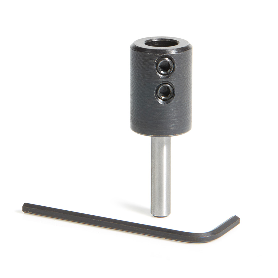 Amana 47636 10mm Shank Dowel Drill/Boring Bit Adapter for CNC Standard Collet/Tool Holder