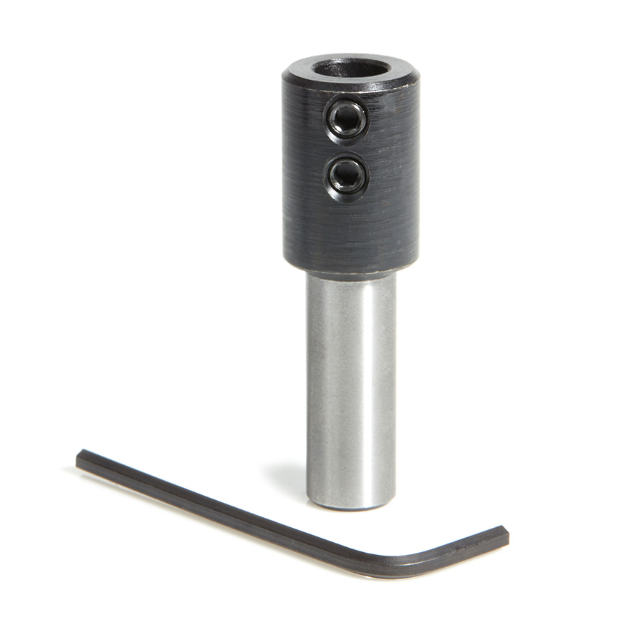 Amana 47638 10mm Shank Dowel Drill/Boring Bit Adapter for CNC Standard Collet/Tool Holder