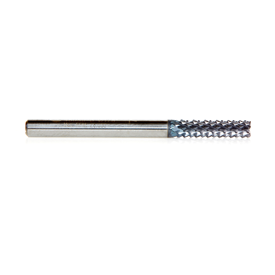Amana 48050-B High Performance Solid Carbide Fiberglass and Composite Cutting 1/8 Dia x 1/2 x 1/8 Shank AlTiN Coated Burr End Router Bit