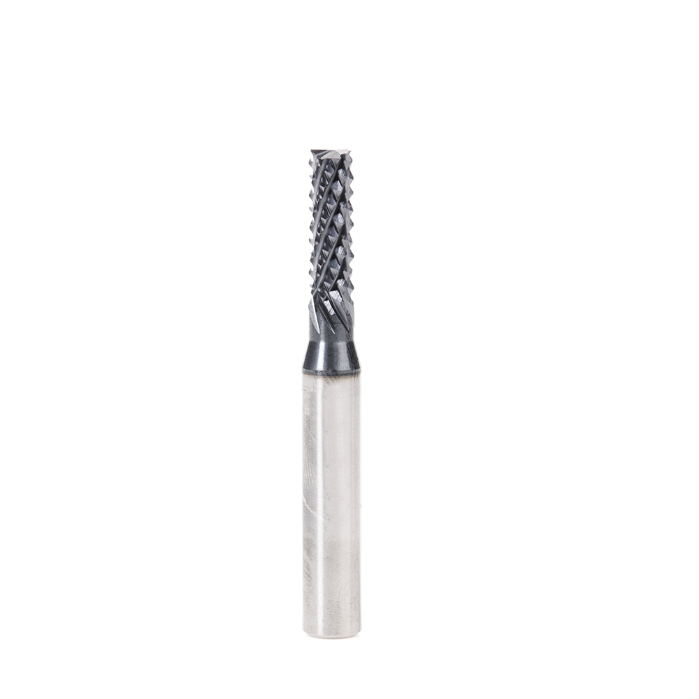 Amana 48051-E High Performance Solid Carbide Mill End Fiberglass and Composite Cutting 3/16 Dia x 5/8 x 1/4 Shank AlTiN Coated Mill End Router Bit