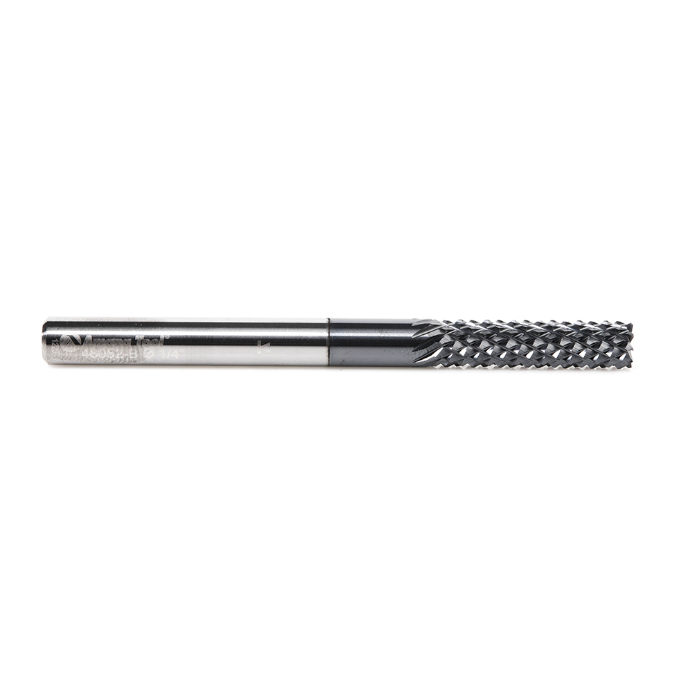 Amana 48052-B High Performance Solid Carbide Fiberglass and Composite Cutting 1/4 Dia x 1 x 1/4 Shank AlTiN Coated Burr End Router Bit