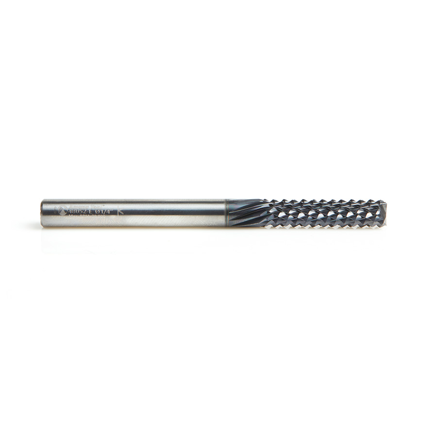 Amana 48052-E High Performance Solid Carbide Fiberglass and Composite Cutting 1/4 Dia x 1 x 1/4 Shank AlTiN Coated End Mill Router Bit