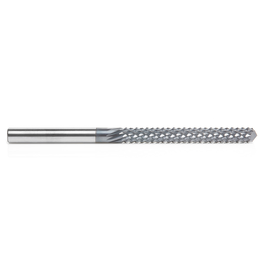 Amana 48054-D High Performance Solid Carbide Fiberglass and Composite Cutting 1/4 Dia x 2-1/8 x 1/4 Shank AlTiN Coated Drill End Router Bit