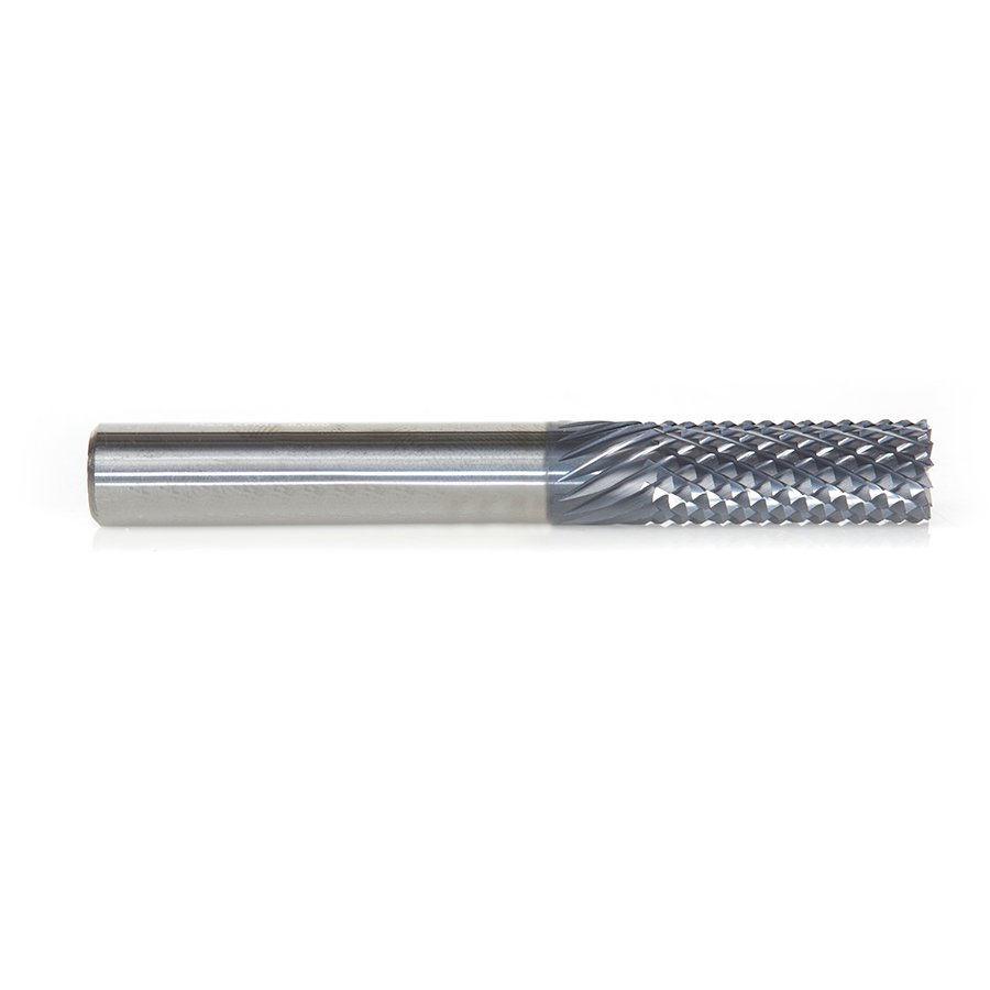 Amana 48055-B High Performance Solid Carbide Fiberglass and Composite Cutting 3/8 Dia x 1 x 3/8 Shank AlTiN Coated Burr End Router Bit