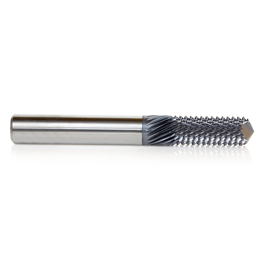 Amana 48055-D High Performance Solid Carbide Fiberglass and Composite Cutting 3/8 Dia x 1 x 3/8 Shank AlTiN Coated Drill End Router Bit
