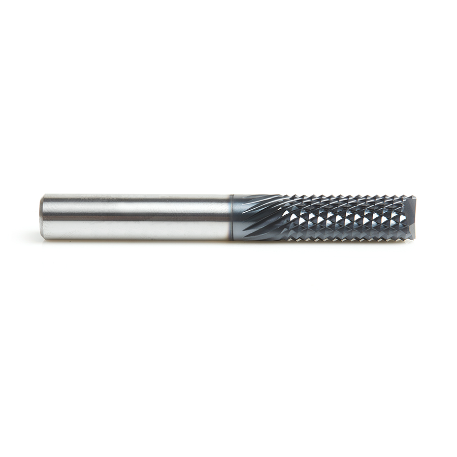 Amana 48055-E High Performance Solid Carbide Fiberglass and Composite Cutting 3/8 Dia x 1 x 3/8 Shank AlTiN Coated End Mill Router Bit