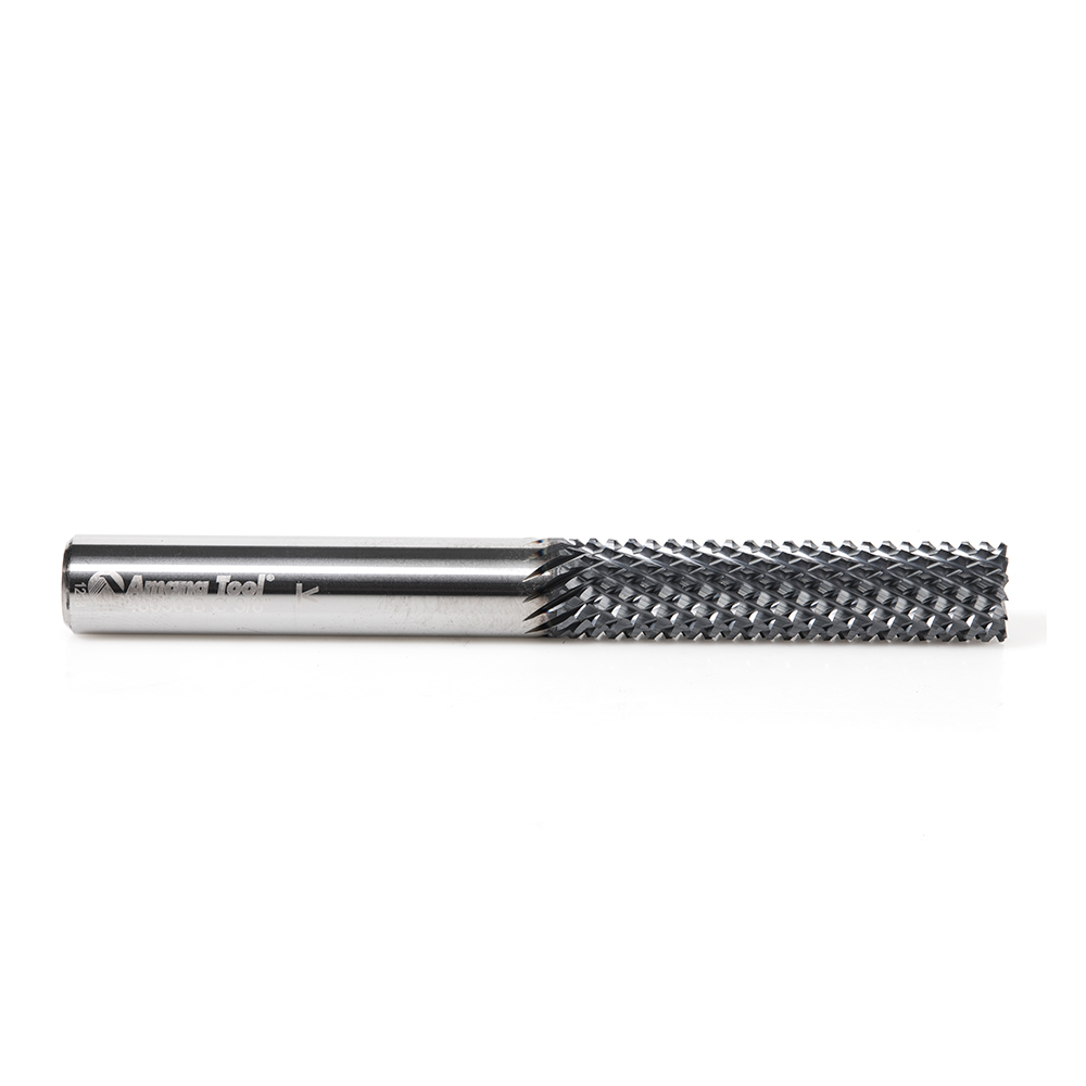 Amana 48056-B High Performance Solid Carbide Fiberglass and Composite Cutting 3/8 Dia x 1-5/8 x 3/8 Shank AlTiN Coated Burr End Router Bit