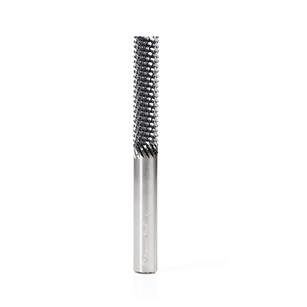 Amana 48056-B High Performance Solid Carbide Fiberglass and Composite Cutting 3/8 Dia x 1-5/8 x 3/8 Shank AlTiN Coated Burr End Router Bit