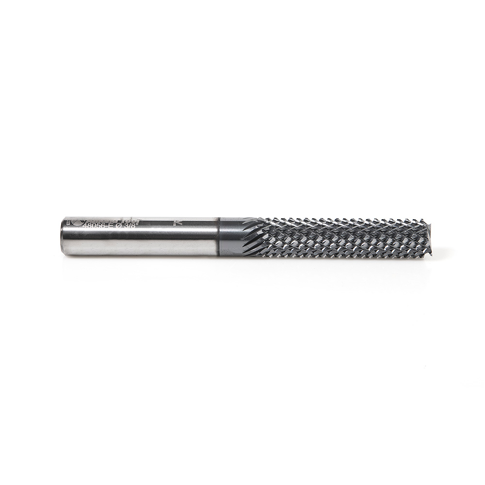 Amana 48056-E High Performance Solid Carbide Fiberglass and Composite Cutting 3/8 Dia x 1-5/8 x 3/8 Shank AlTiN Coated End Mill Router Bit