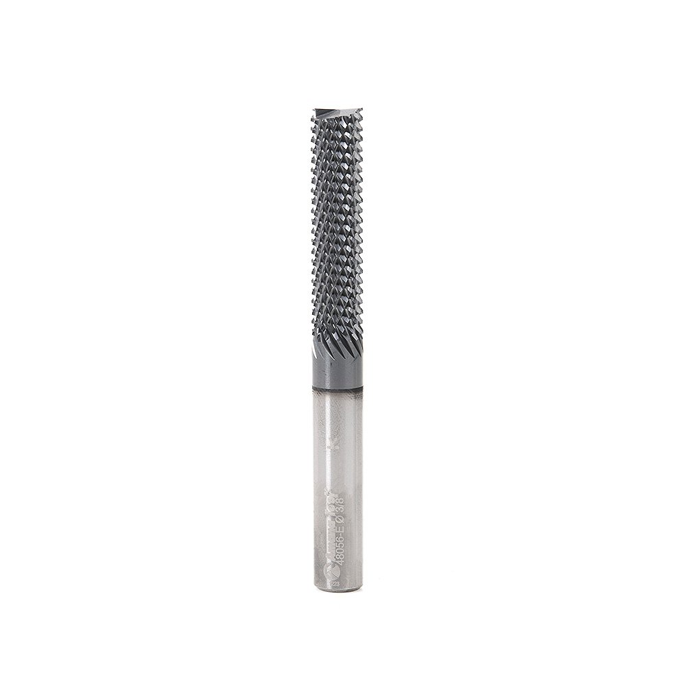 Amana 48056-E High Performance Solid Carbide Fiberglass and Composite Cutting 3/8 Dia x 1-5/8 x 3/8 Shank AlTiN Coated End Mill Router Bit