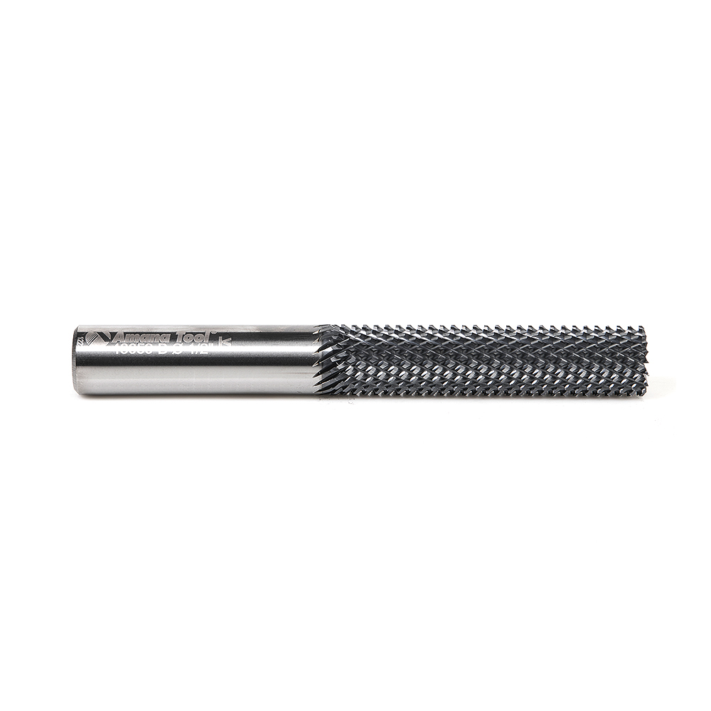 Amana 48059-B High Performance Solid Carbide Fiberglass and Composite Cutting 1/2 Dia x 2-1/8 x 1/2 Shank AlTiN Coated Burr End Router Bit
