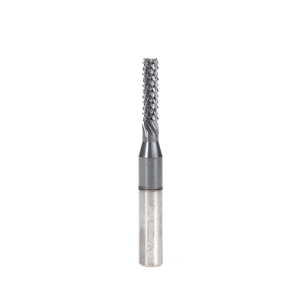 Amana 48061-B High Performance Solid Carbide Fiberglass and Composite Cutting 4mm Dia x 16mm x 6mm Shank AlTiN Coated Burr End Router Bit