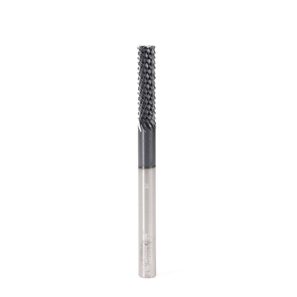 Amana 48062-B High Performance Solid Carbide Fiberglass and Composite Cutting 6mm Dia x 25mm x 6mm Shank AlTiN Coated Burr End Router Bit
