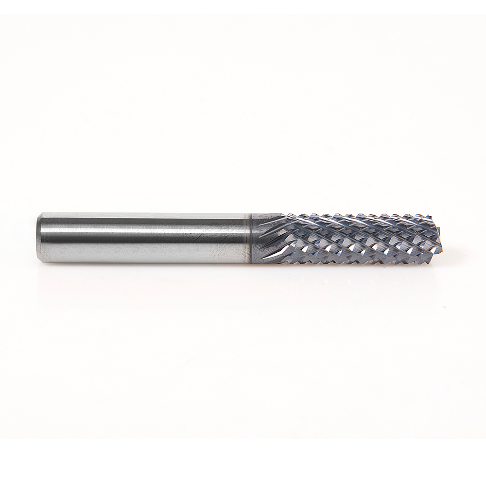 Amana 48063-E High Performance Solid Carbide Fiberglass and Composite Cutting 8mm Dia x 25mm x 8mm Shank AlTiN Coated Mill End Router Bit