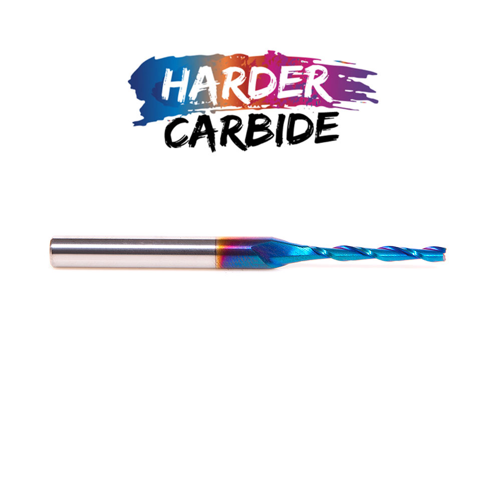 Amana 48331-K Solid Carbide Spektra, Extreme Tool Life Coated Spiral Plunge 1/8 Dia x 1 x 1/4 Inch Shank Up-Cut