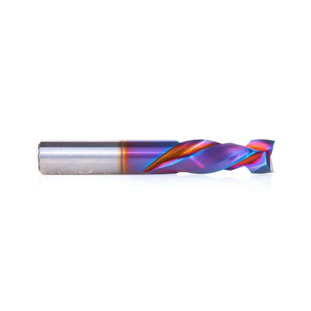 Amana 48359-K CNC Solid Carbide Spektra, Extreme Tool Life Coated Mortise Compression Spiral 3/8 Dia x 1 Inch x 3/8 Shank