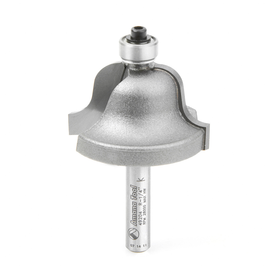 Amana 49204 Carbide Tipped Roman Ogee 1/4 Radius x 1-3/8 Dia x 13/16 x 1/4 Inch Shank
