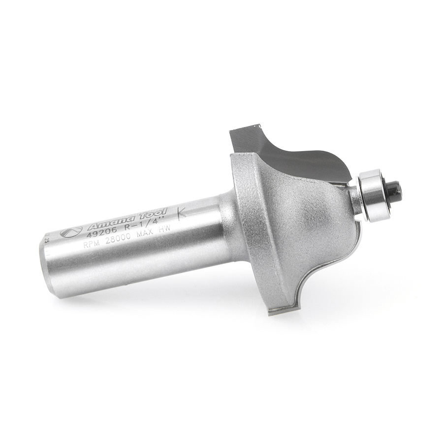 Amana 49206 Carbide Tipped Roman Ogee 1/4 Radius x 1-3/8 Dia x 13/16 x 1/2 Inch Shank