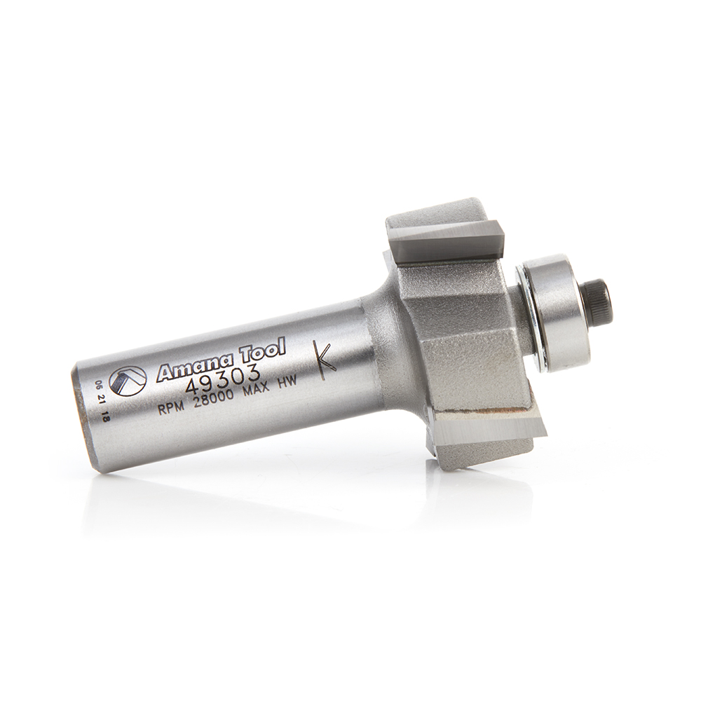 Amana 49303 Multi-Rabbet Four Different Rabbet Depths 1-1/4 Dia x 1/2 x 1/2 Inch Shank 4 Flute Up-Shear Router Bit
