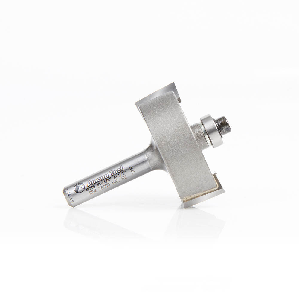Amana 49306 Rabbeting 1/2 Depth x 1-3/8 Dia x 1/2 x 1/4 Inch Shank