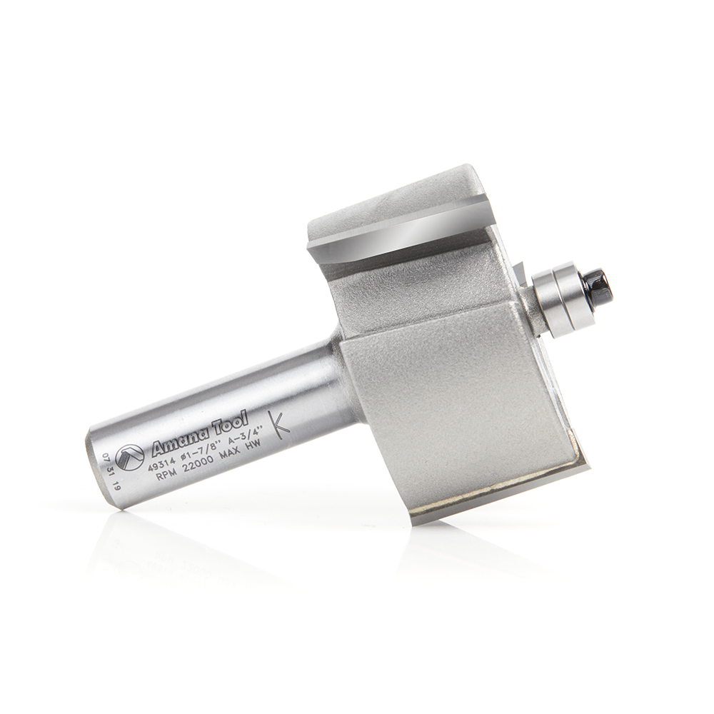 Amana 49314 3-Flute Rabbeting 3/4 Depth x 1-7/8 Dia x 1 x 1/2 Inch Shank