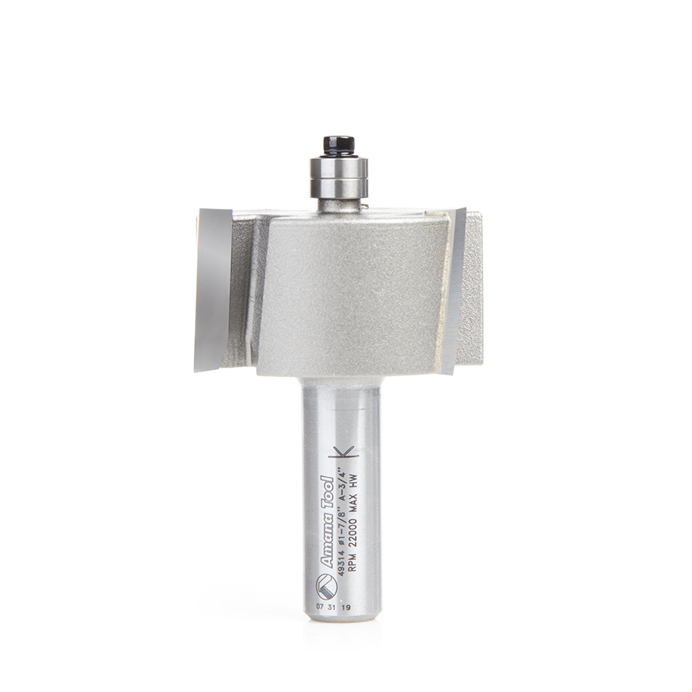 Amana 49314 3-Flute Rabbeting 3/4 Depth x 1-7/8 Dia x 1 x 1/2 Inch Shank
