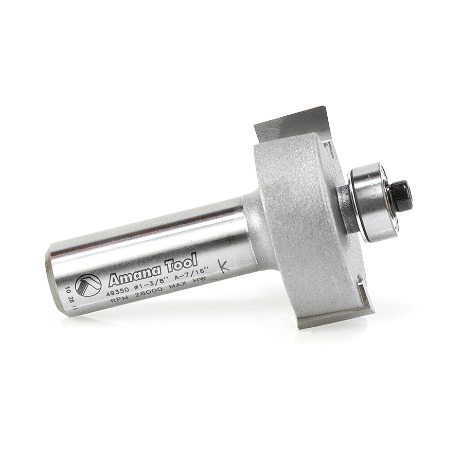 Amana 49350 Multi-Rabbet Six Different Rabbet Depths 1-3/8 Dia x 1/2 x 1/2 Inch Shank