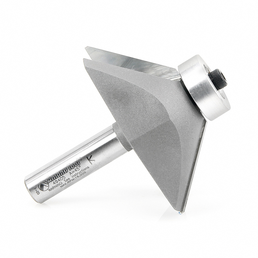 Amana 49405 Carbide Tipped Chamfer 45 Degree x 3 Inch Dia x 1-1/16 Inch x 1/2 Shank