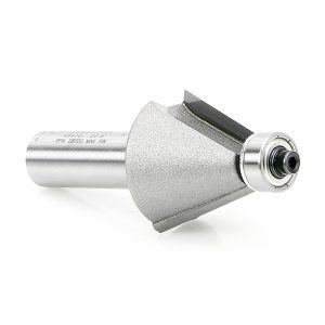 Amana 49410 Carbide Tipped Chamfer 22-1/2 Degree x 1-1/4 Dia x 15/16 x 1/2 Inch Shank