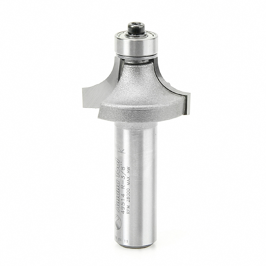 Amana 49514 Carbide Tipped Corner Round 3/8 Radius x 1-1/4 Dia x 5/8 x 1/2 Inch Shank
