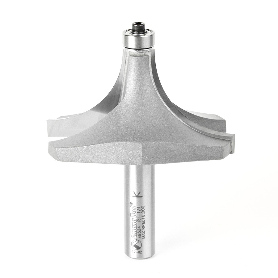 Amana 49524 Carbide Tipped Corner Round 1-1/4 Radius x 3 Inch Dia x 1-1/2 x 1/2 Shank