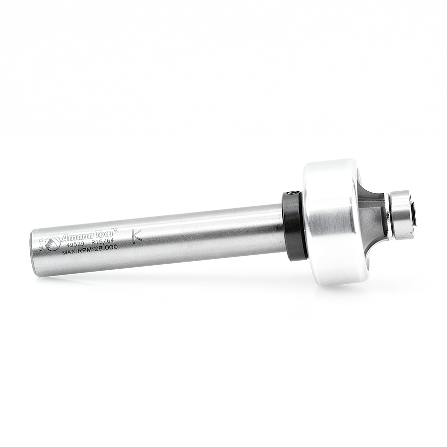 Amana 49529 Carbide Tipped Corner Round 3D 1-1/4 Dia x 15/64 Radius x 1/4 x 1/2 Inch Shank
